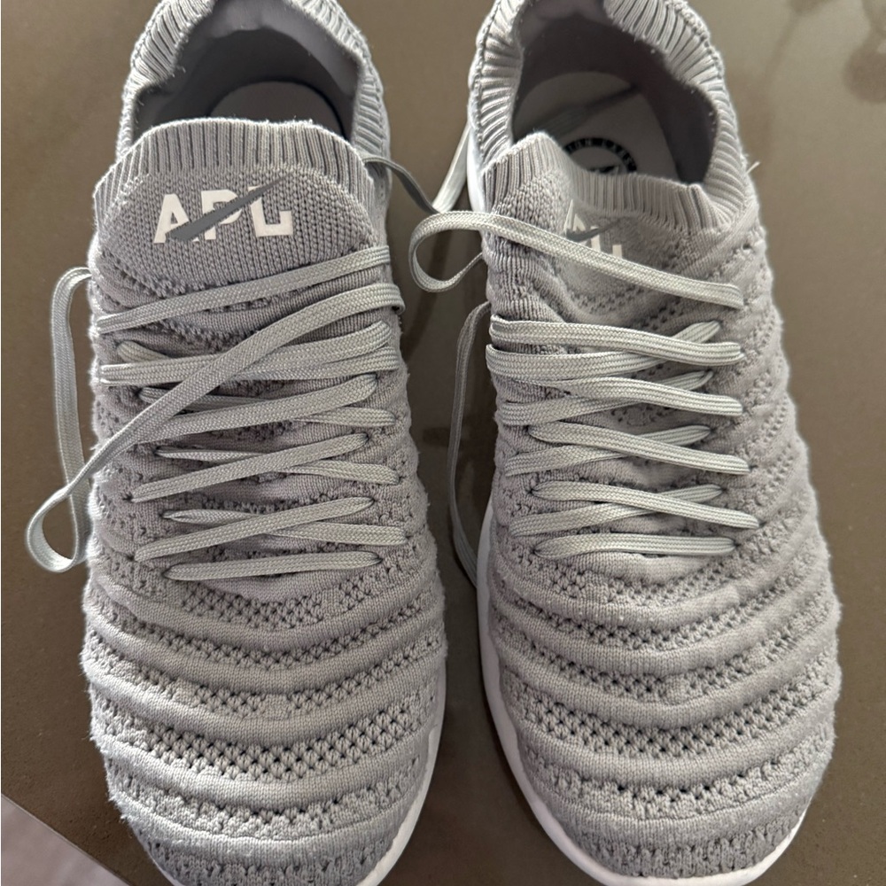 APL Gray Knit Sneakers